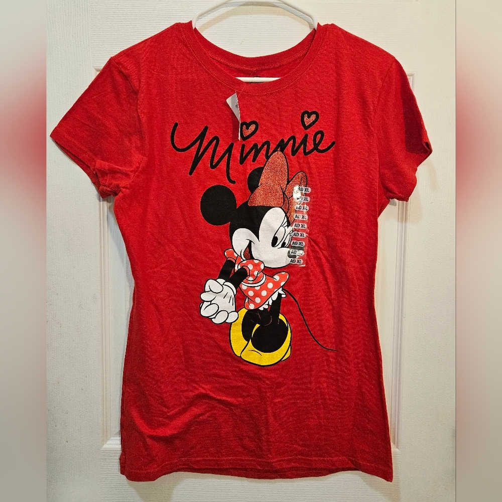 Disney Minnie Mouse Red Short Sleeve Tee NWT
